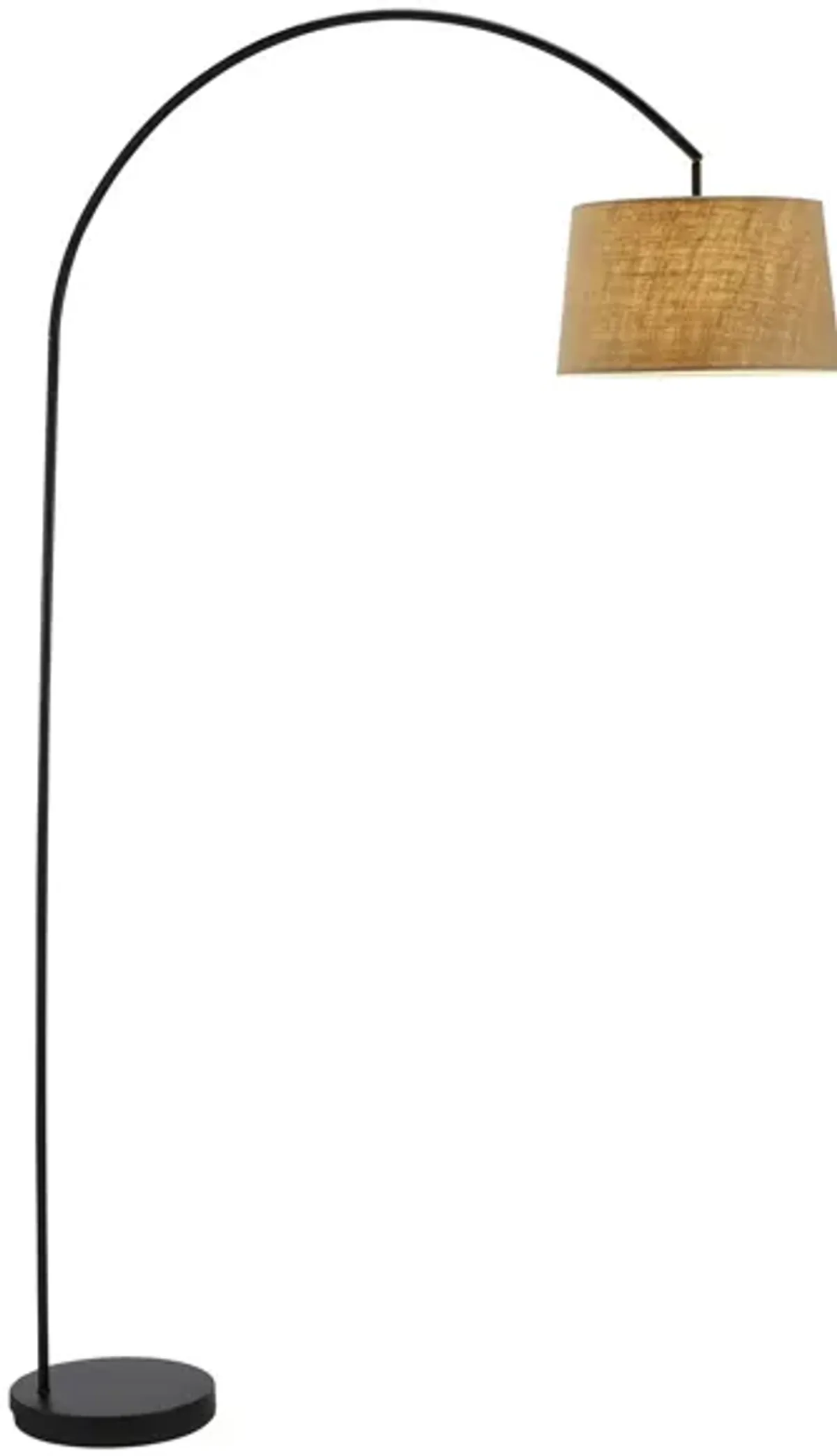 Goliath Arc Floor Lamp in Black by Adesso Inc