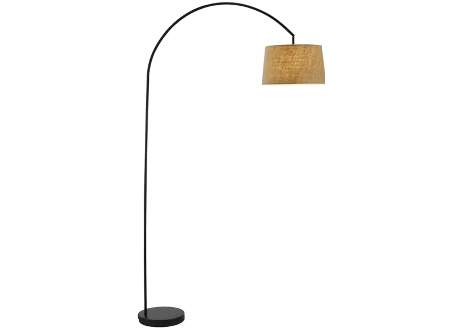 Goliath Arc Floor Lamp in Black by Adesso Inc