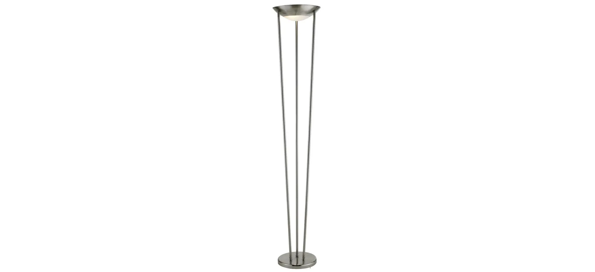 Odyssey Torchiere in Silver by Adesso Inc