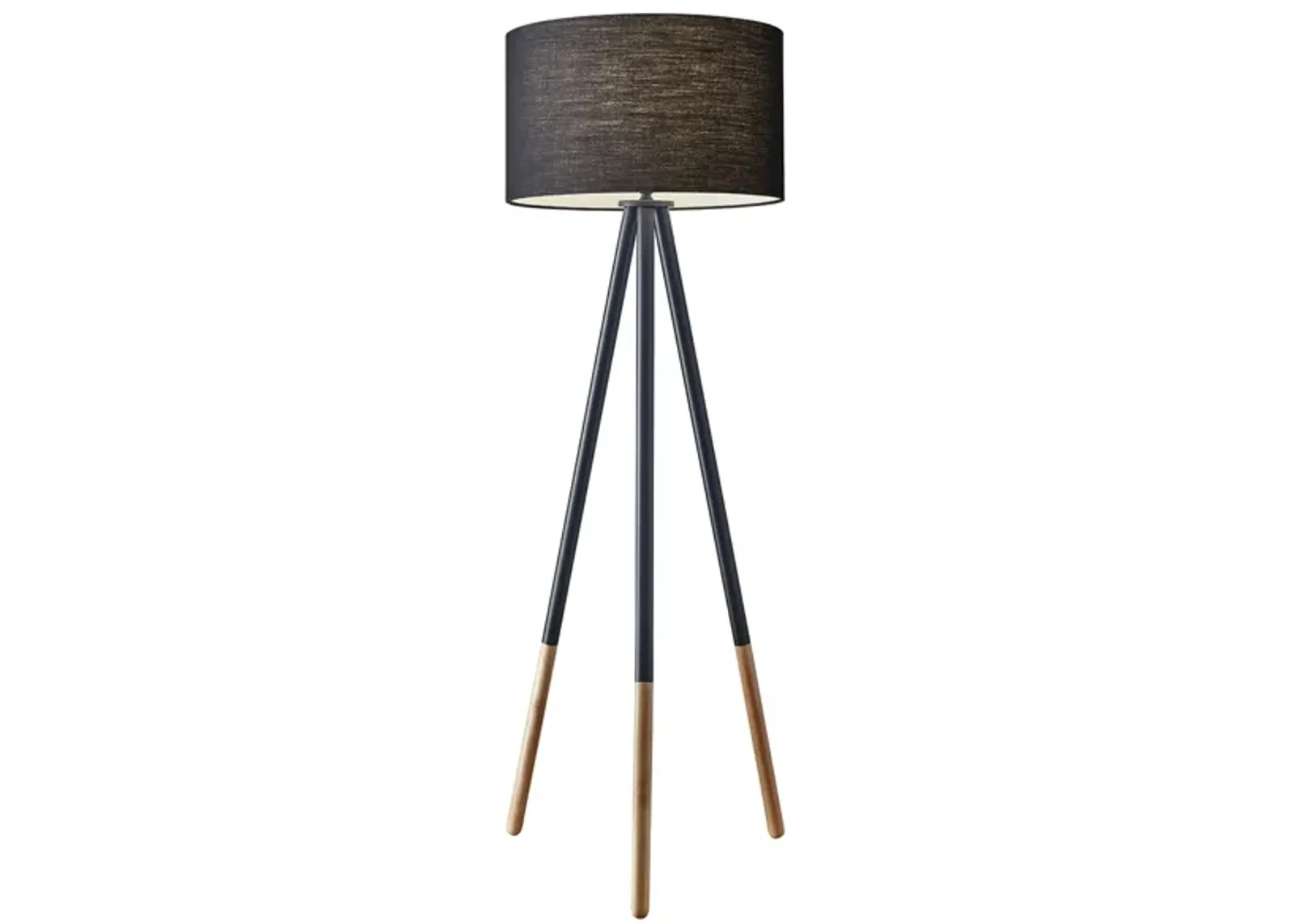 Louise Floor Lamp in Black by Adesso Inc