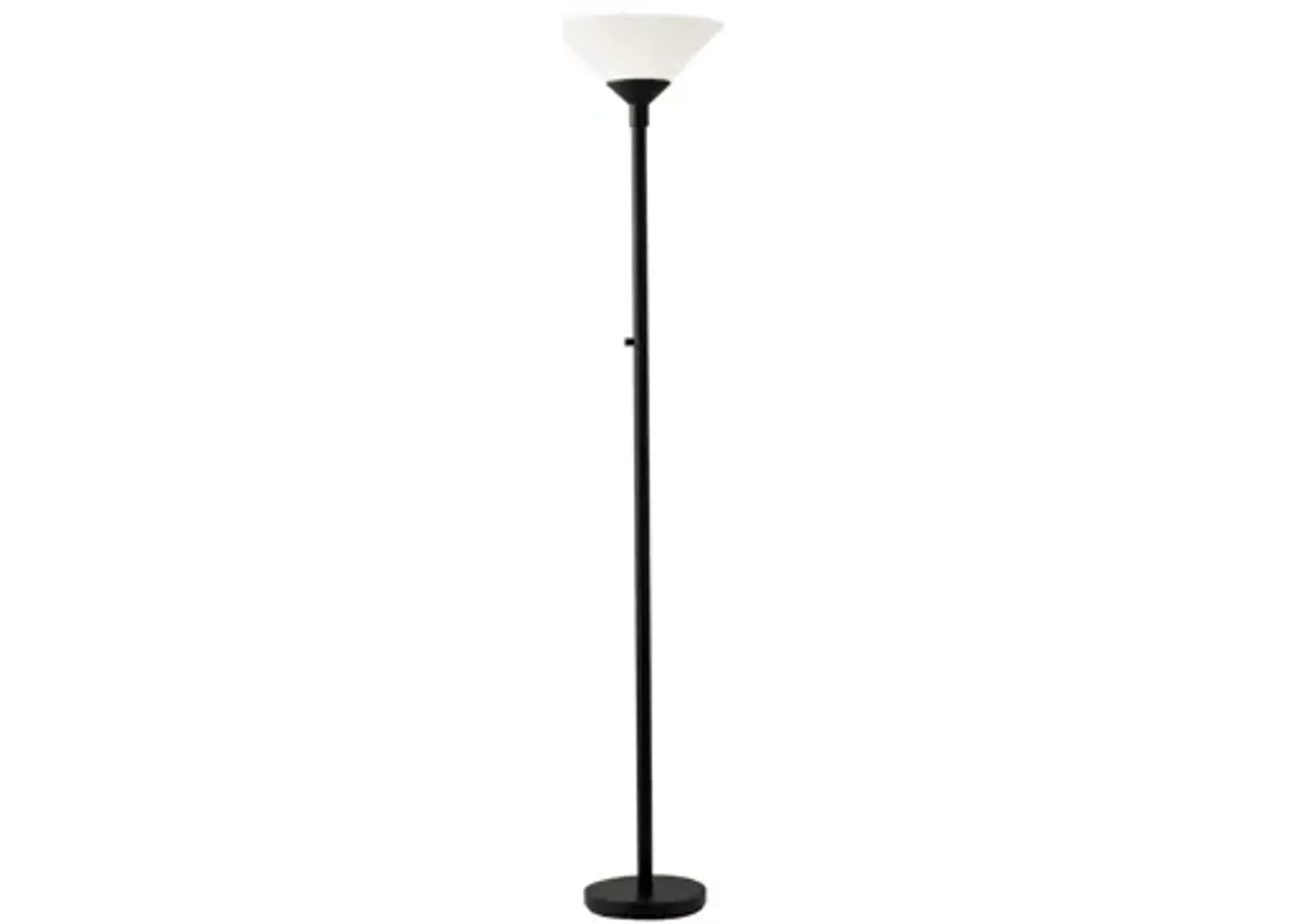 Aries Torchiere Floor Lamp in Black by Adesso Inc