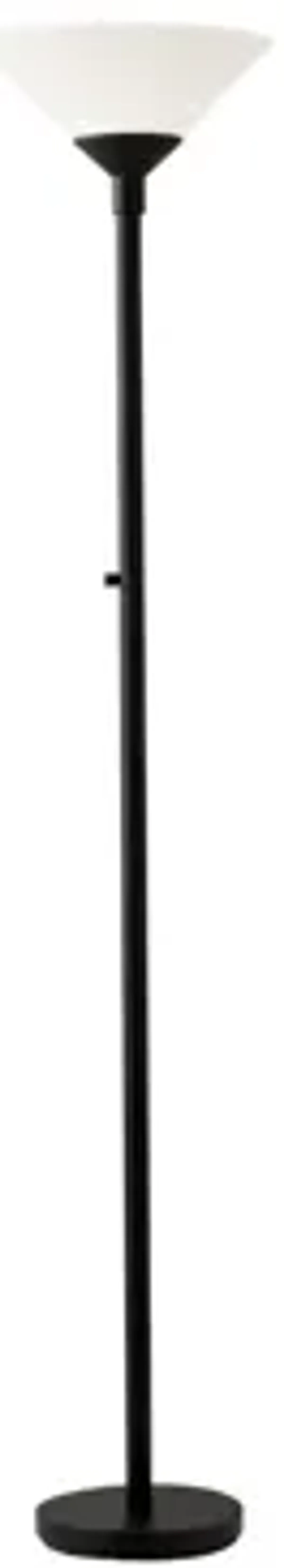 Aries Torchiere Floor Lamp in Black by Adesso Inc