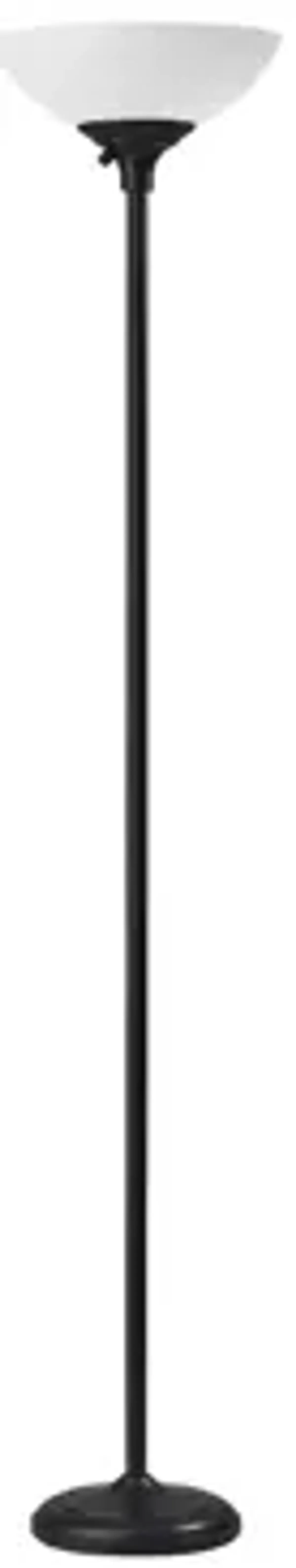 Glenn Torchiere Floor Lamp in Black by Adesso Inc