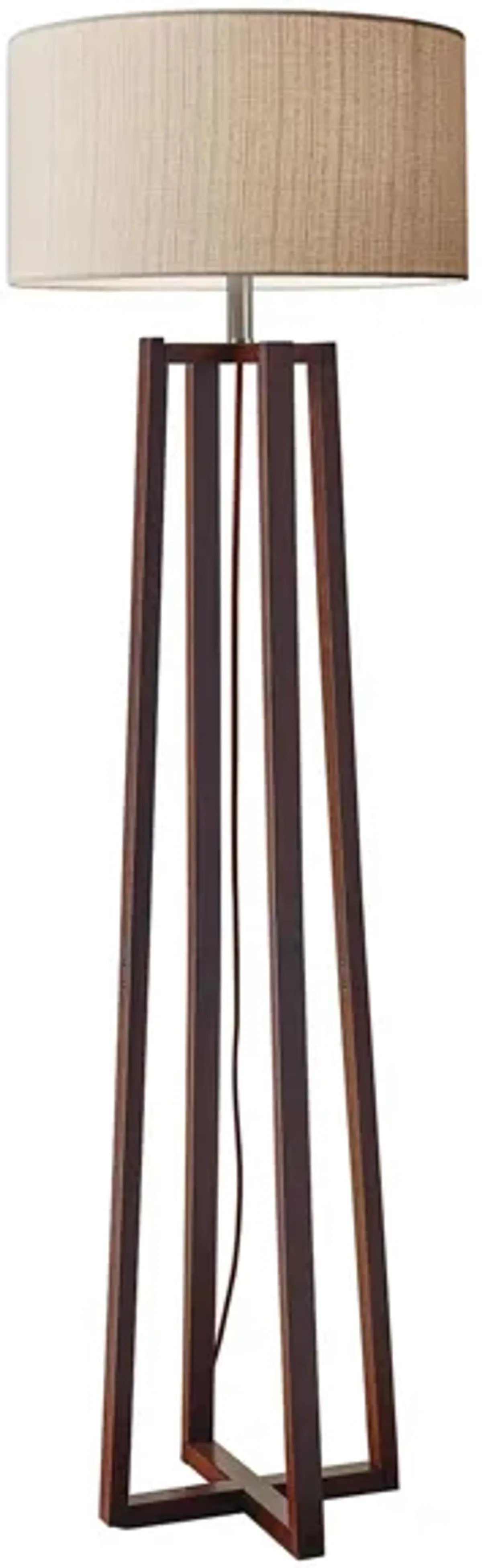 Quinn Floor Lamp in Walnut by Adesso Inc