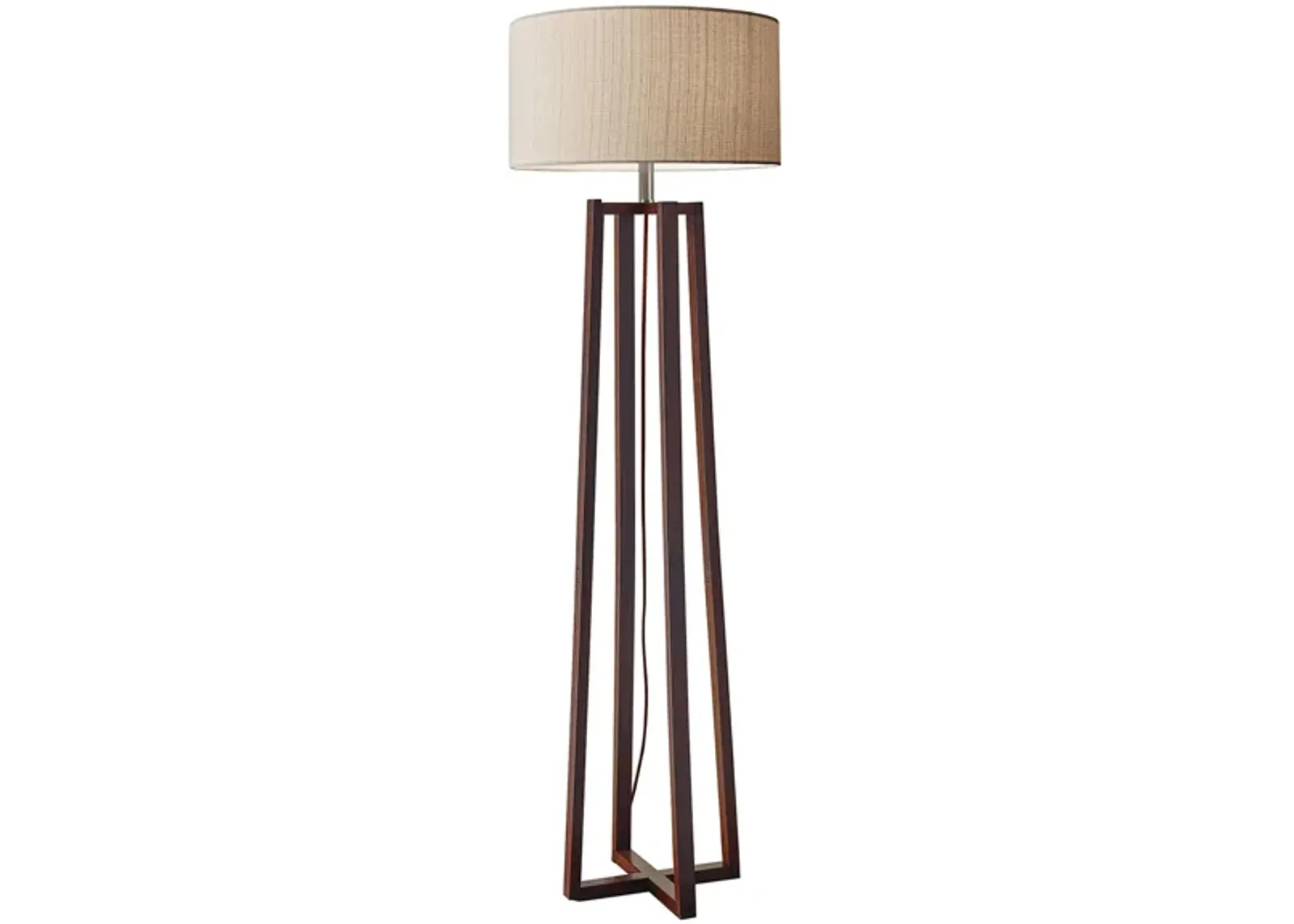 Quinn Floor Lamp in Walnut by Adesso Inc