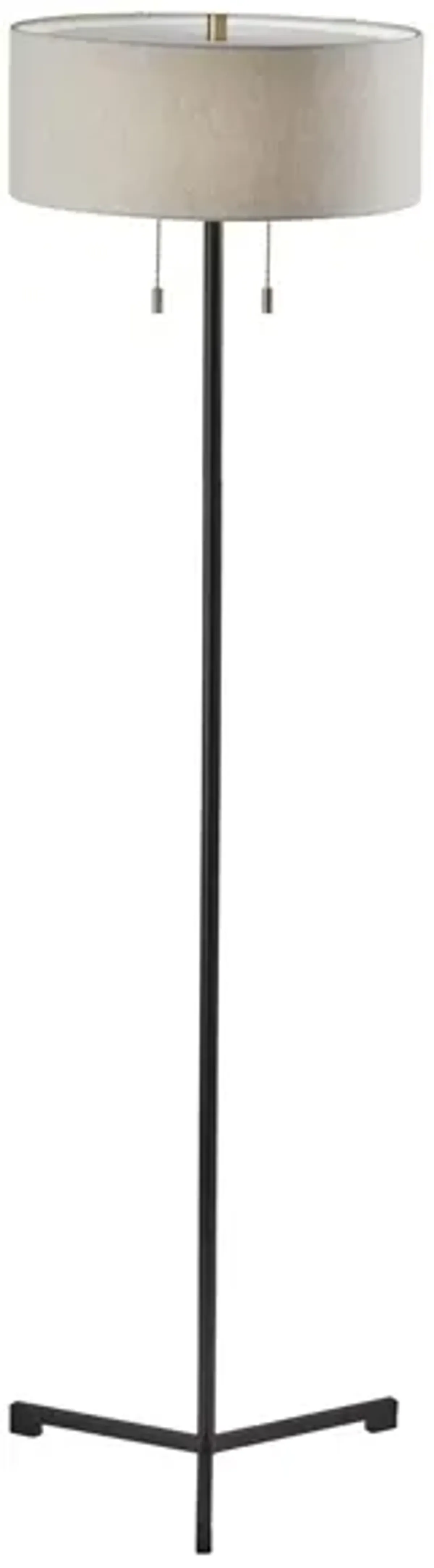 Wesley Floor Lamp in Black by Adesso Inc