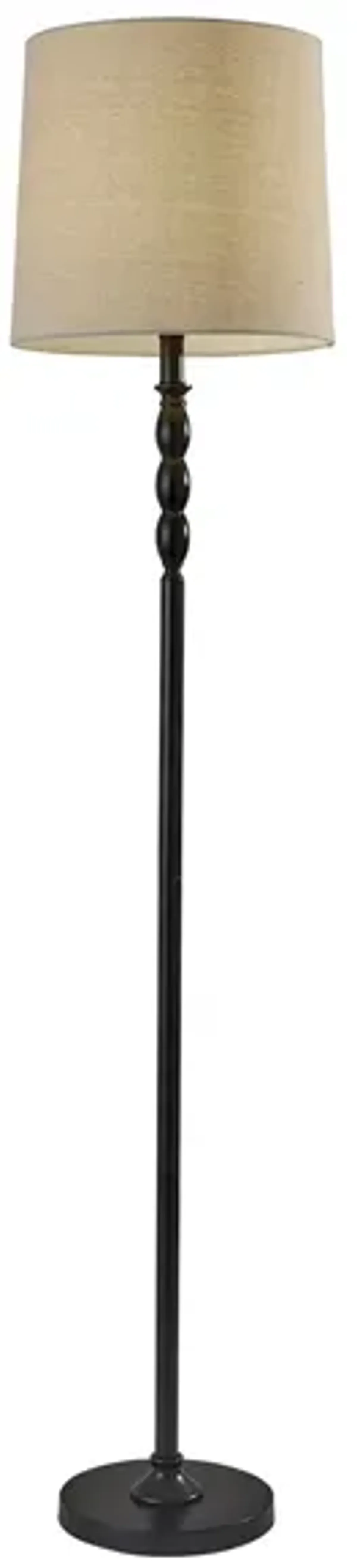 William Floor Lamp in Black by Adesso Inc