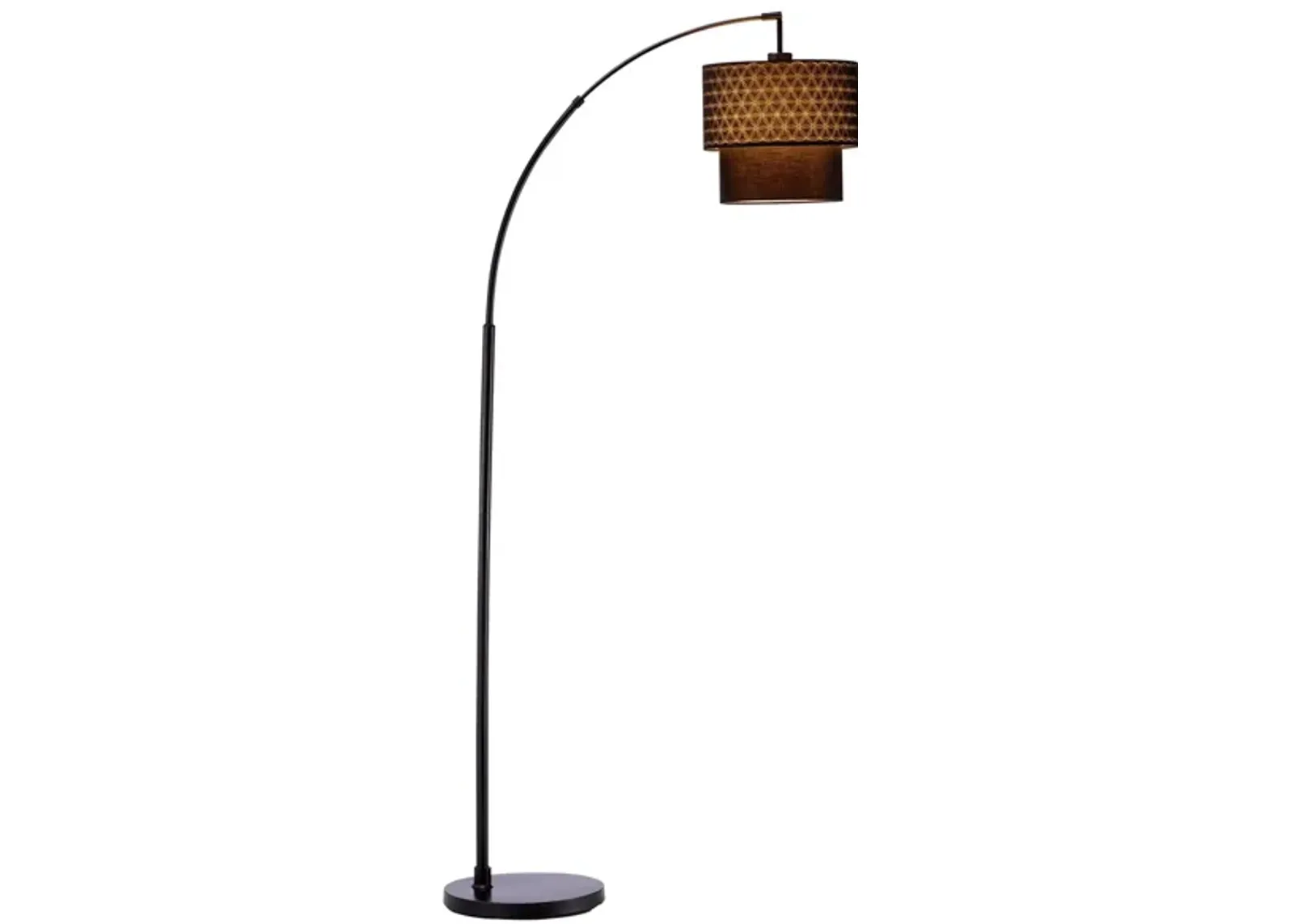 Gala Arc Floor Lamp in Black by Adesso Inc