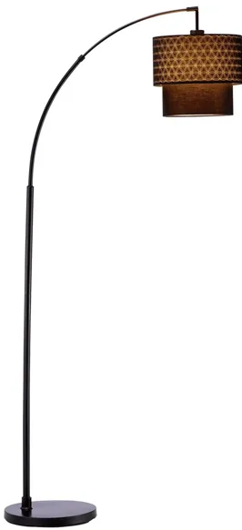 Gala Arc Floor Lamp in Black by Adesso Inc