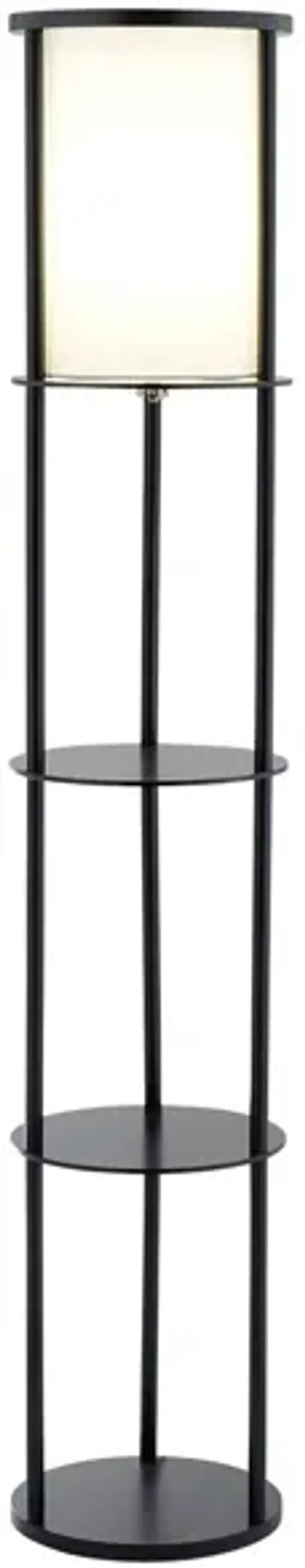 Stewart Round Shelf Floor Lamp