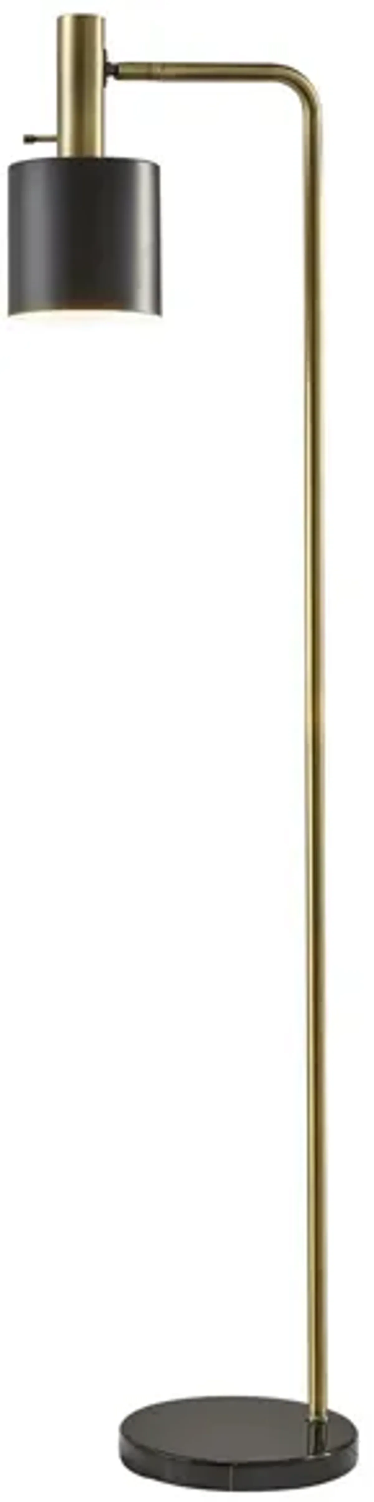 Emmett Floor Lamp in Antique Brass by Adesso Inc