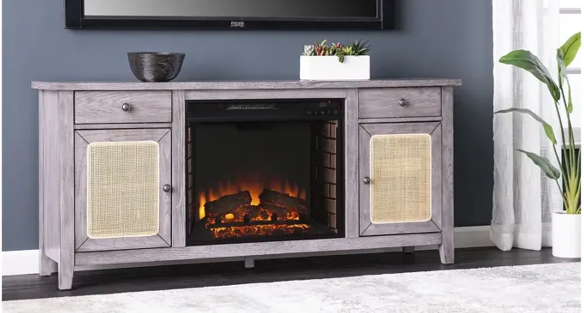 Raegan Electric Fireplace Media Console