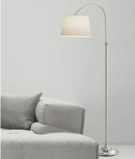 Bonnet Floor Lamp in Brushed Steel by Adesso Inc