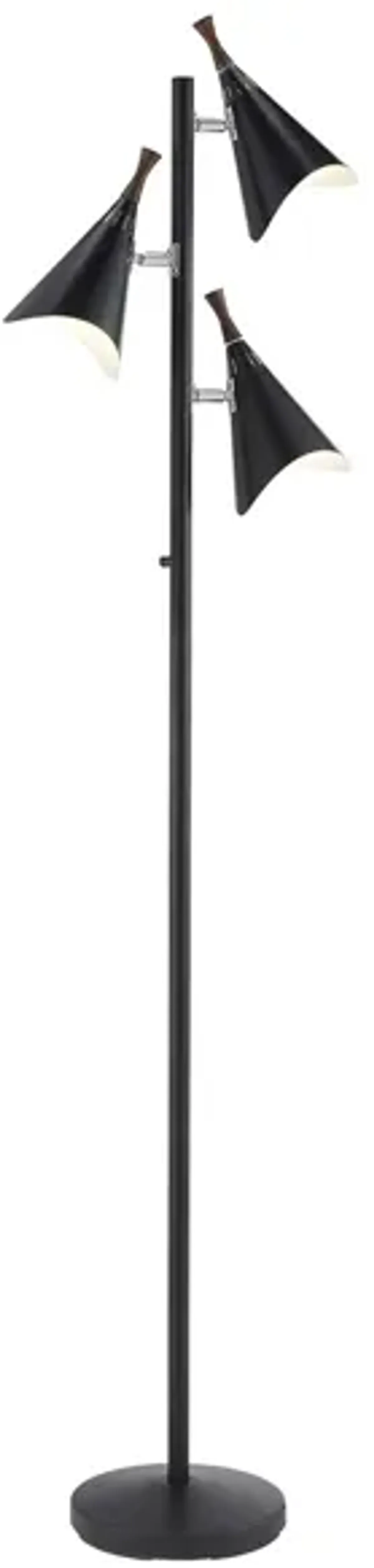 Draper Floor Lamp in Black by Adesso Inc