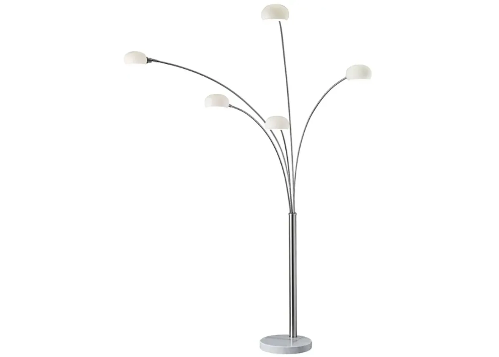 Luna Arc Lamp in Brushed Steel by Adesso Inc