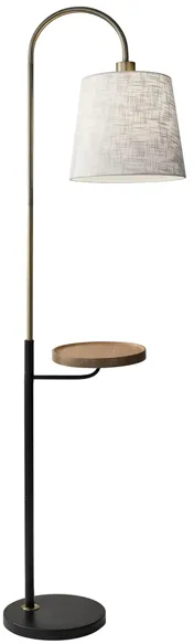 Jeffrey Shelf Floor Lamp in Brass by Adesso Inc