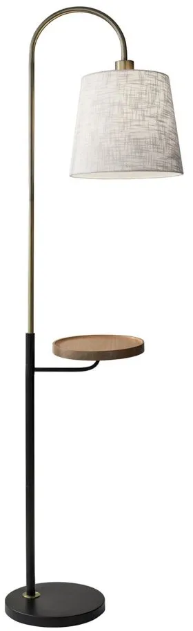 Jeffrey Shelf Floor Lamp in Brass by Adesso Inc