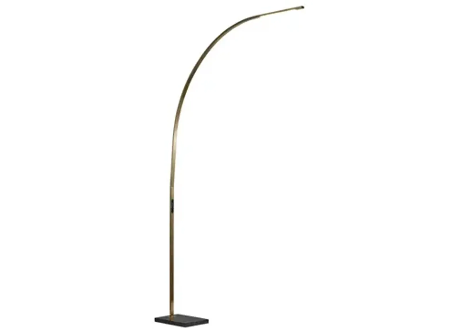 Sonic Arc Lamp with Smart Switch in Antique Brass by Adesso Inc