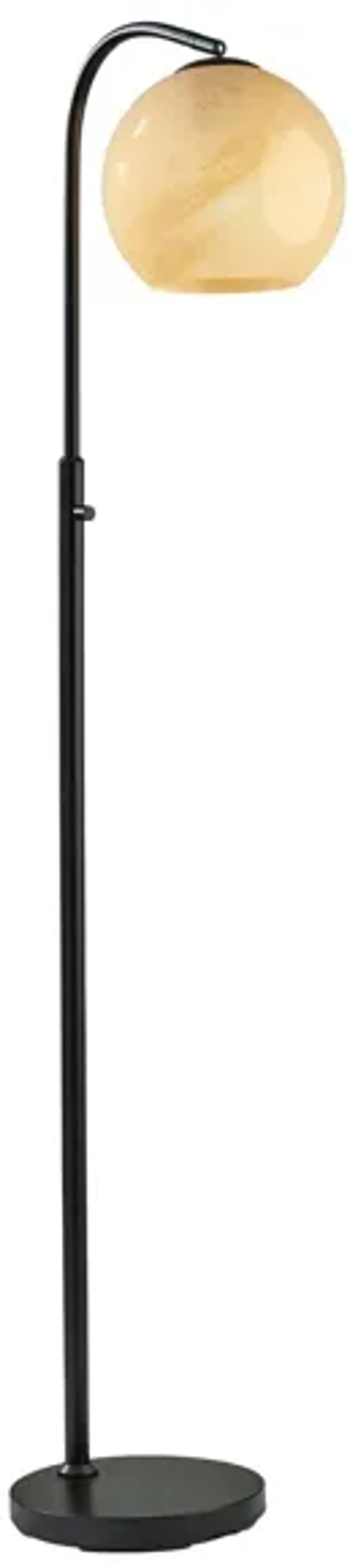 Nolan Floor Lamp in Black by Adesso Inc