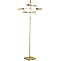 Sputnik Floor Lamp in Antique Brass by Adesso Inc