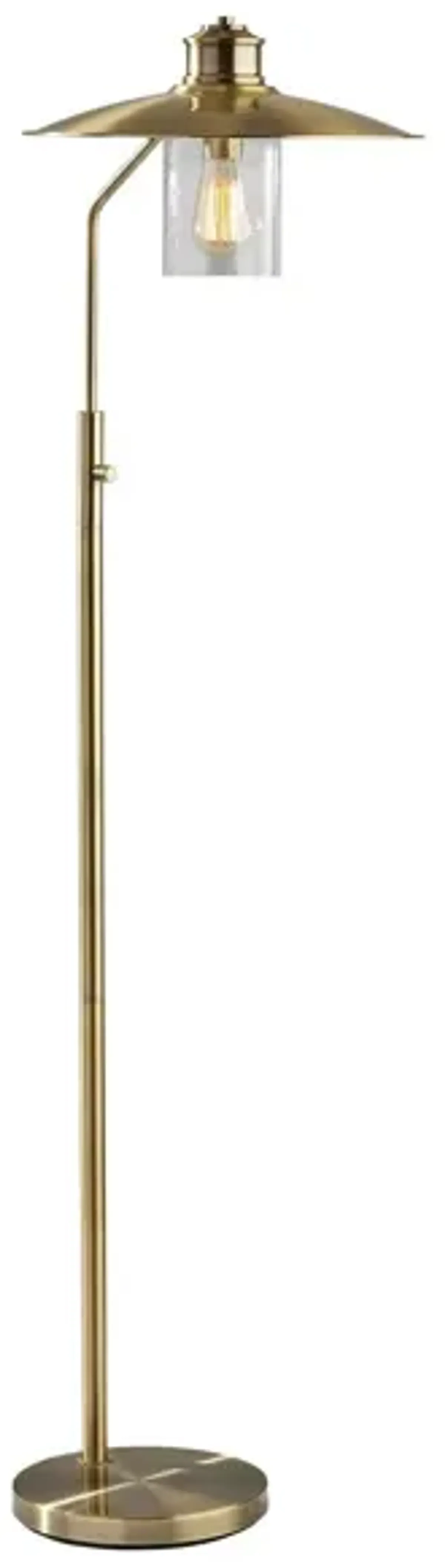 Kieran Floor Lamp in Antique Brass by Adesso Inc