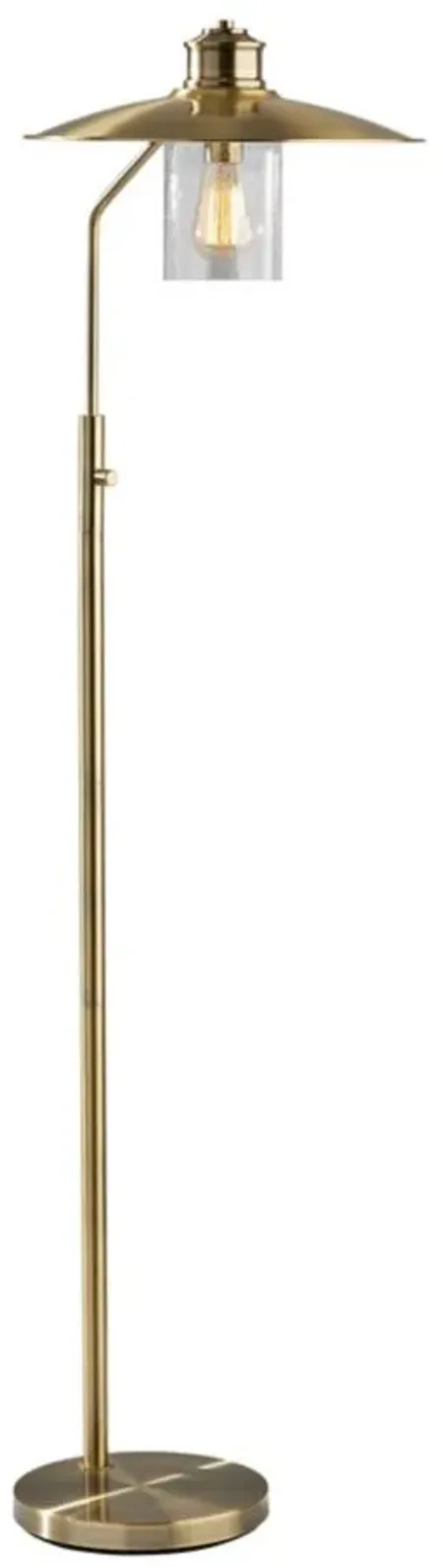 Kieran Floor Lamp in Antique Brass by Adesso Inc