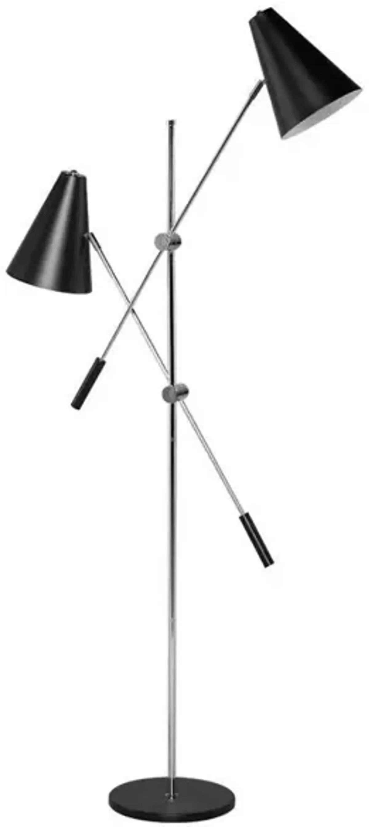 Tivat Floor Lamp in BLACK by Nuevo