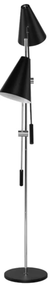 Tivat Floor Lamp in BLACK by Nuevo