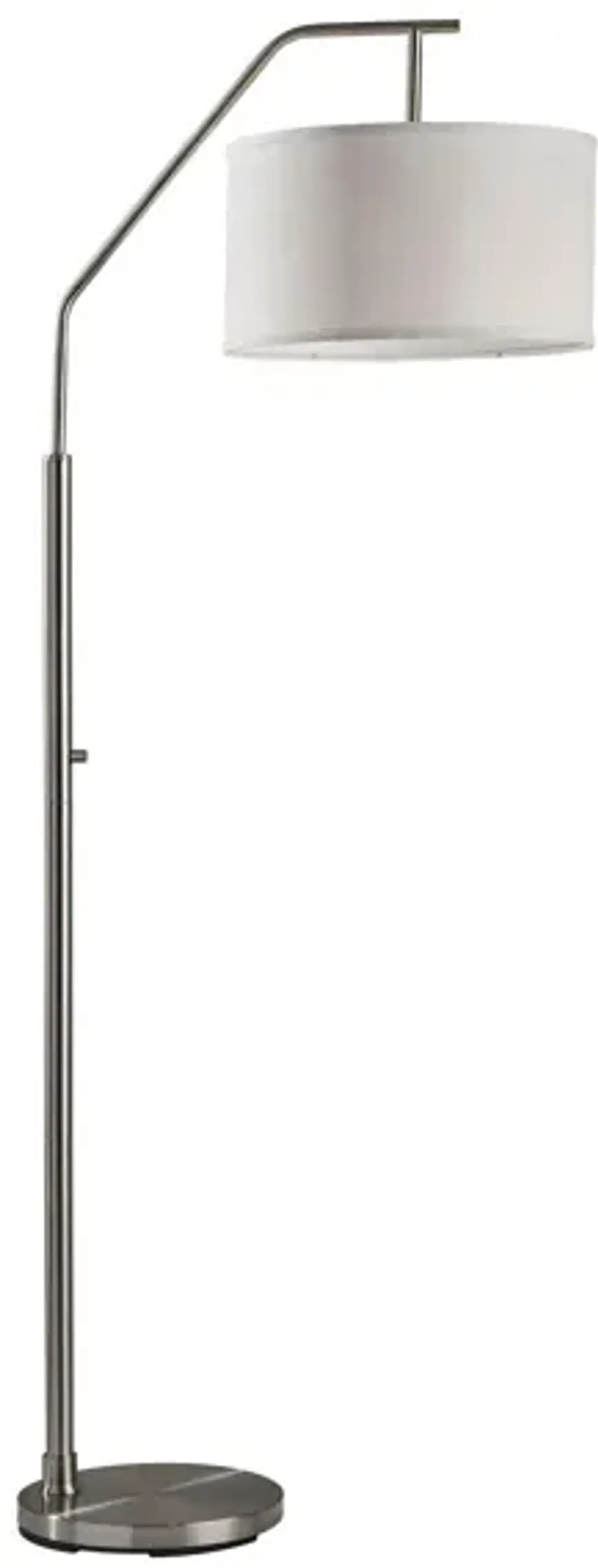 Max Floor Lamp in Brushed Steel by Adesso Inc