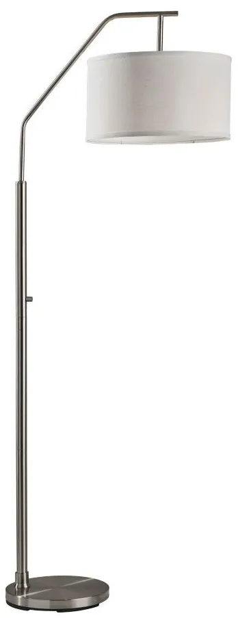 Max Floor Lamp in Brushed Steel by Adesso Inc