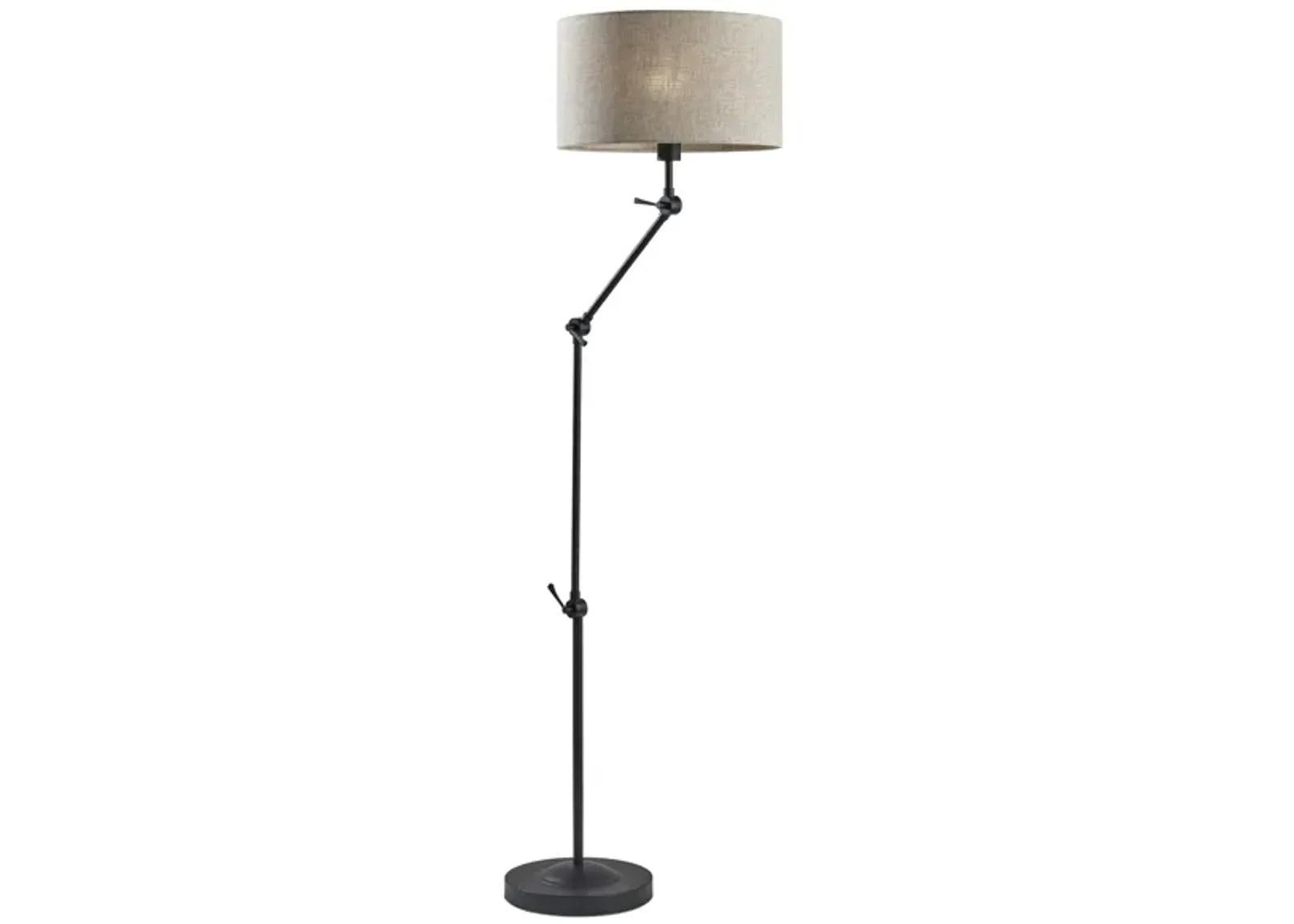 Willard Multi-Joint Floor Lamp in Dark Bronze by Adesso Inc