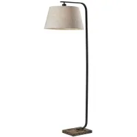 Bernard Floor Lamp in Black by Adesso Inc