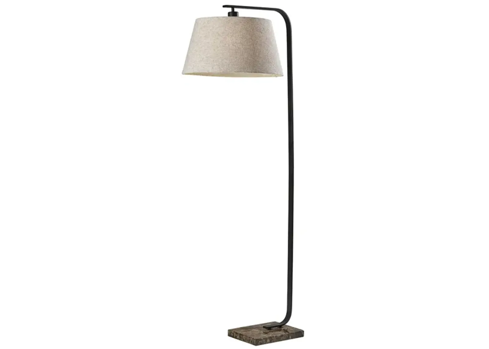 Bernard Floor Lamp in Black by Adesso Inc