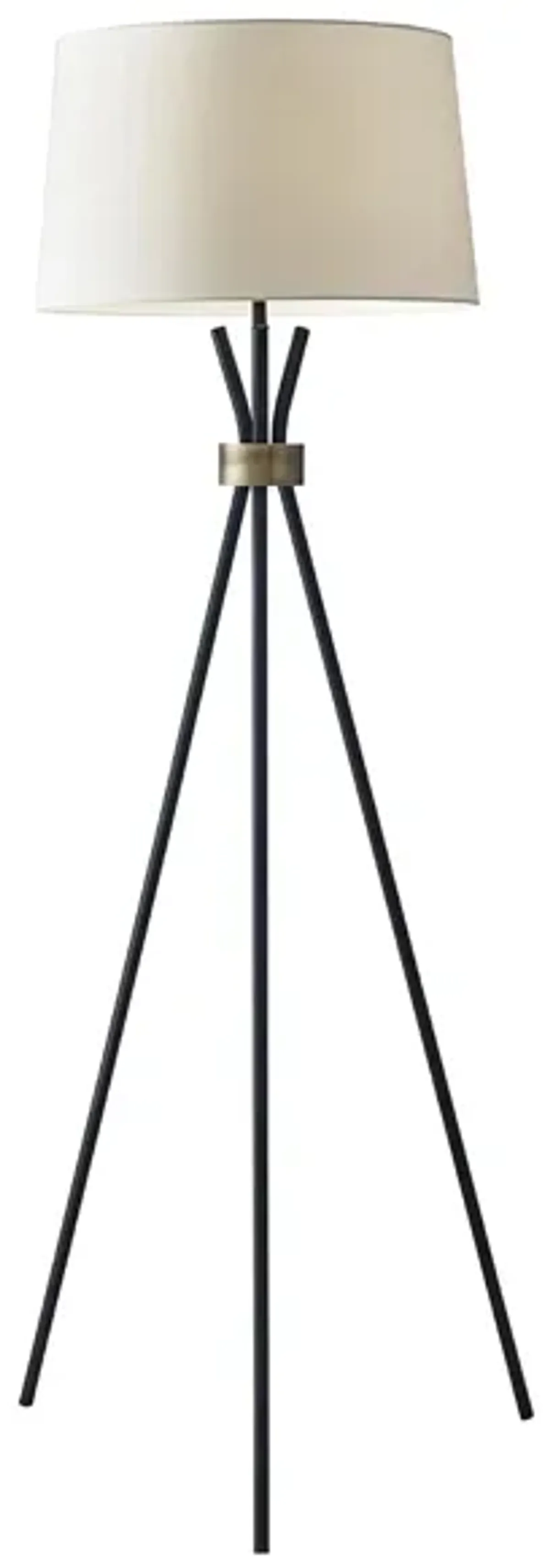 Benson Floor Lamp in Black by Adesso Inc