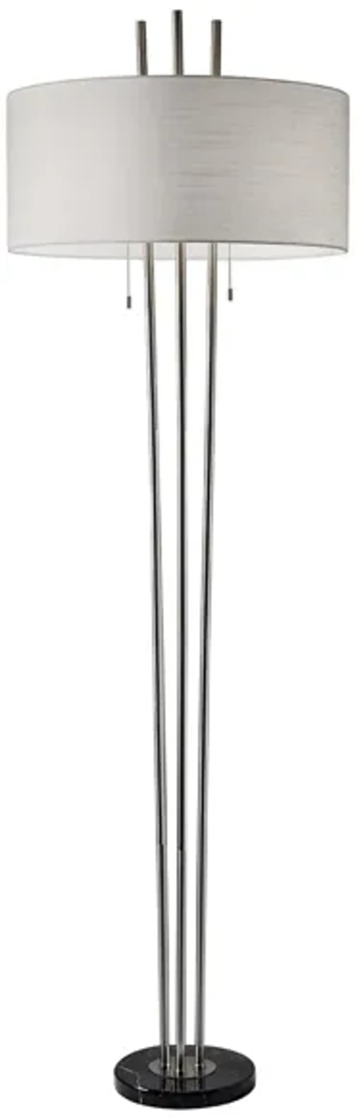 Anderson Floor Lamp in Brushed Steel by Adesso Inc