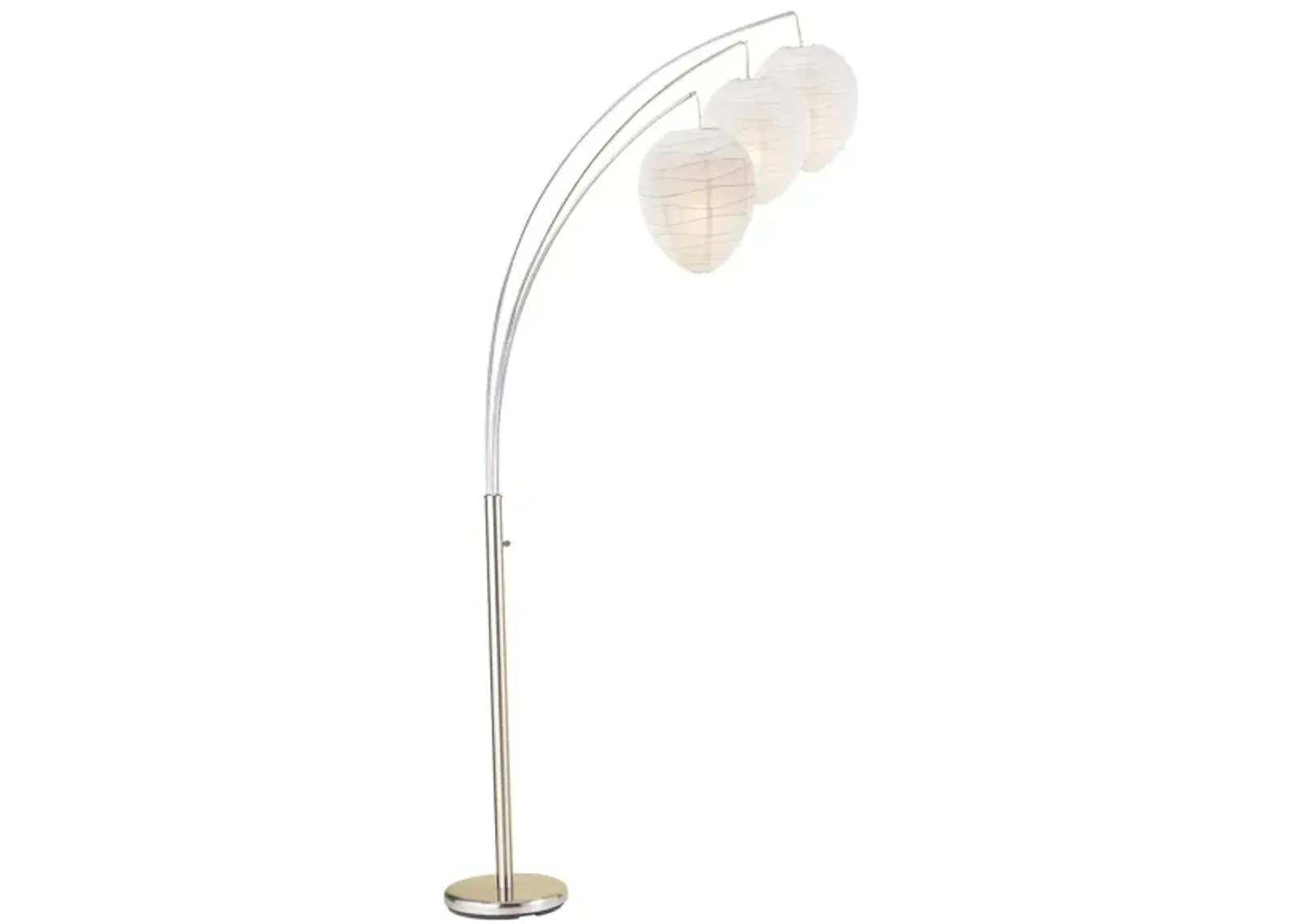 Belle Arc Lamp in Brushed Steel by Adesso Inc