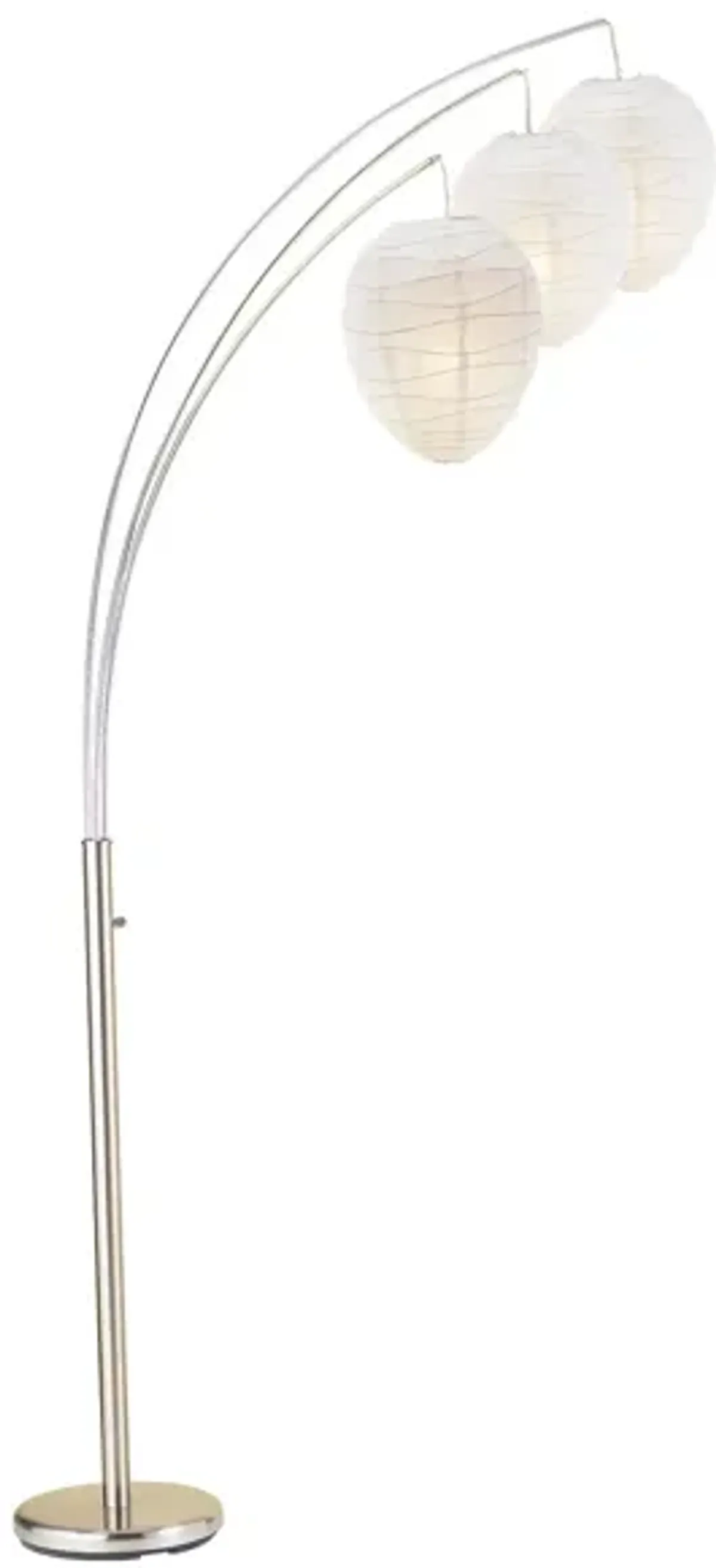 Belle Arc Lamp in Brushed Steel by Adesso Inc