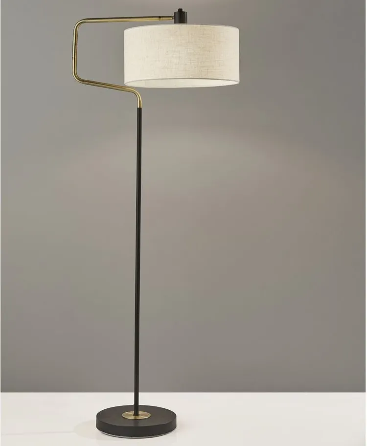 Jacob Floor Lamp in Black by Adesso Inc