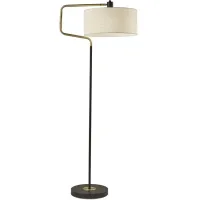Jacob Floor Lamp in Black by Adesso Inc