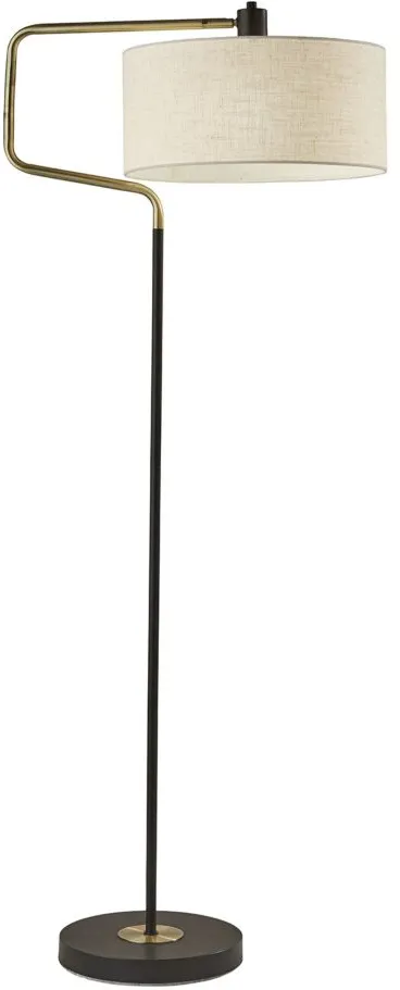 Jacob Floor Lamp in Black by Adesso Inc