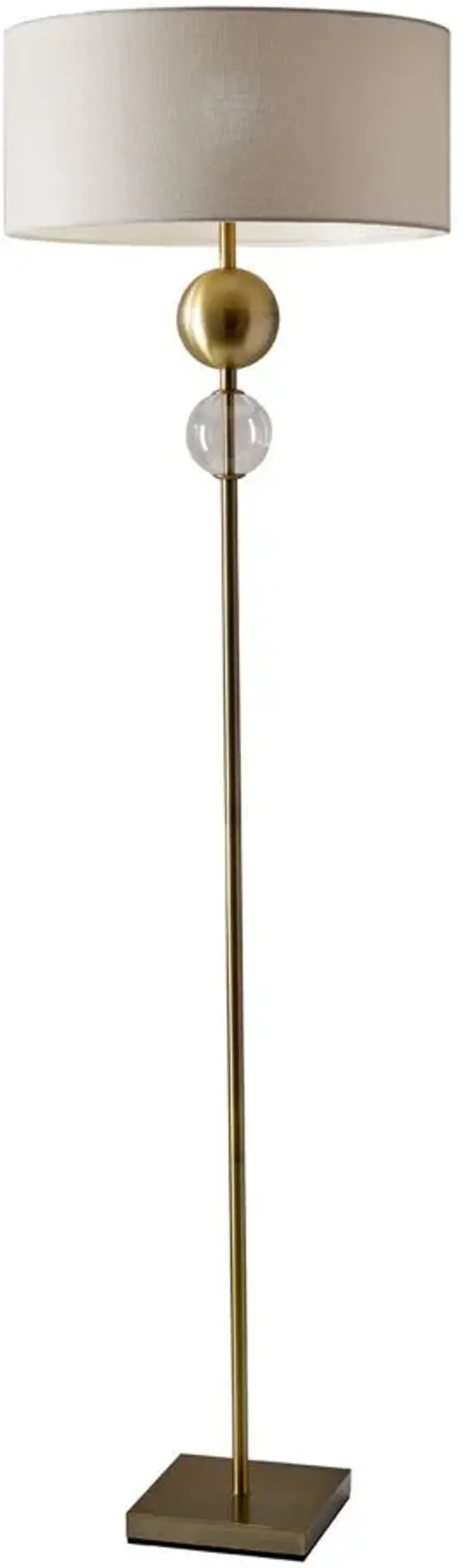 Chloe Floor Lamp in Brass by Adesso Inc