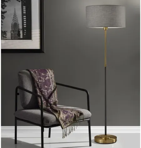 Bergen Floor Lamp in Black by Adesso Inc