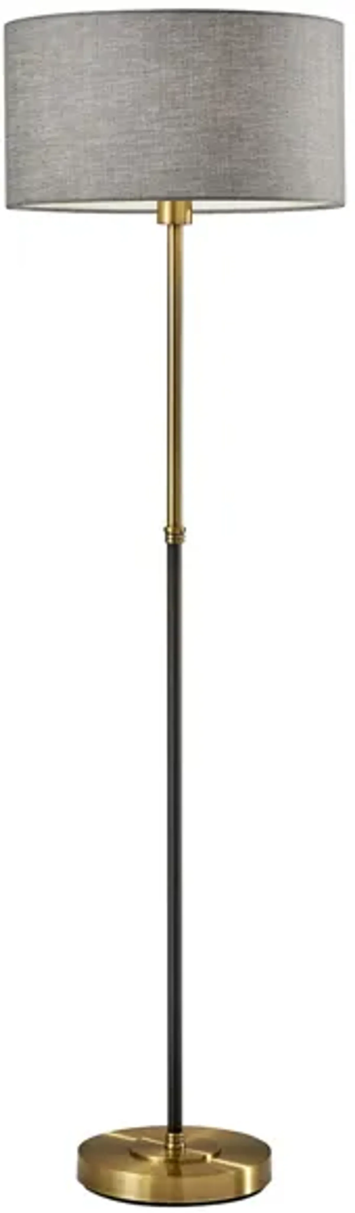 Bergen Floor Lamp in Black by Adesso Inc