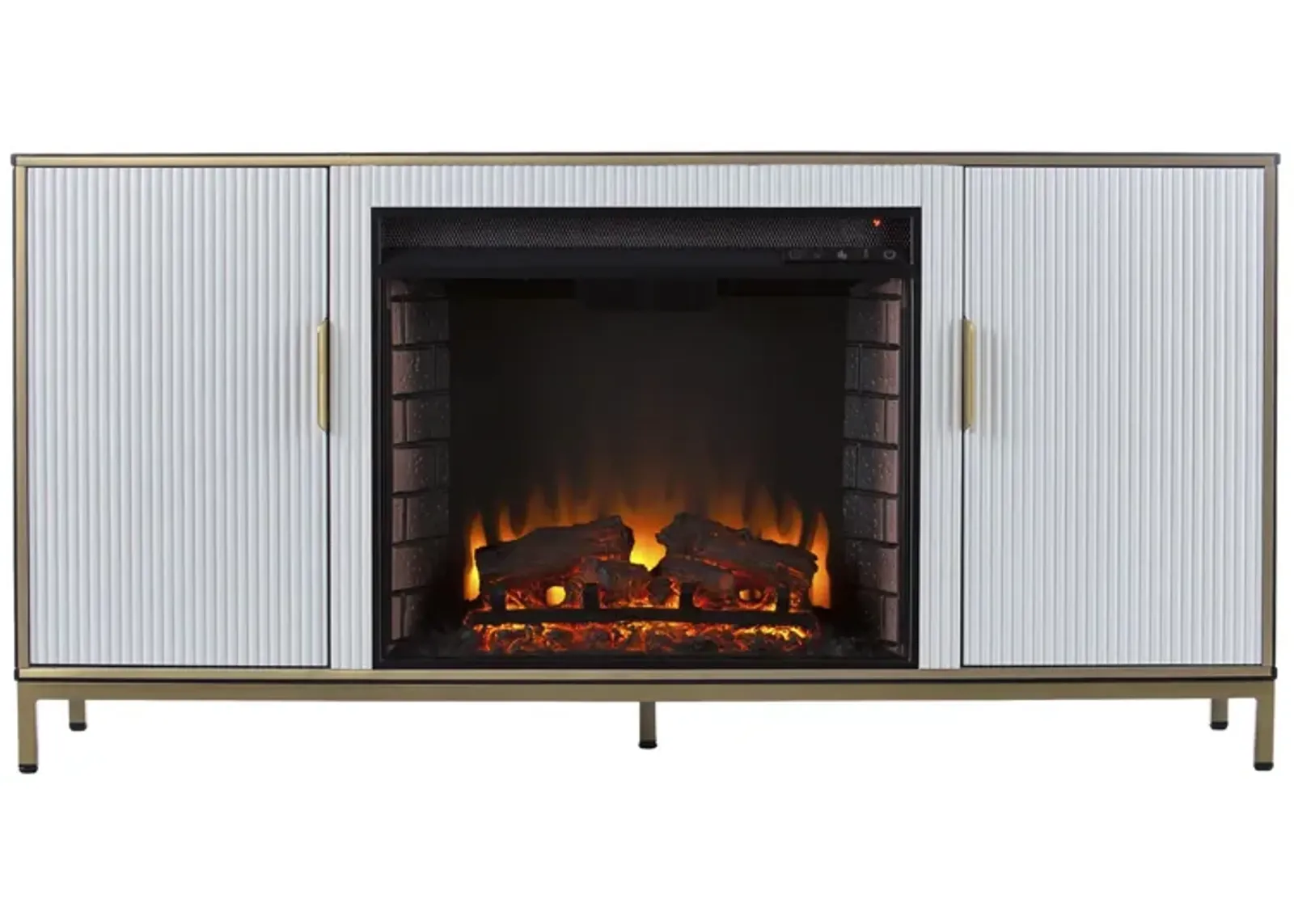 Newcastle Daltaire Fireplace Console in Black by SEI Furniture