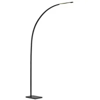Sonic Arc Lamp with Smart Switch in Black by Adesso Inc