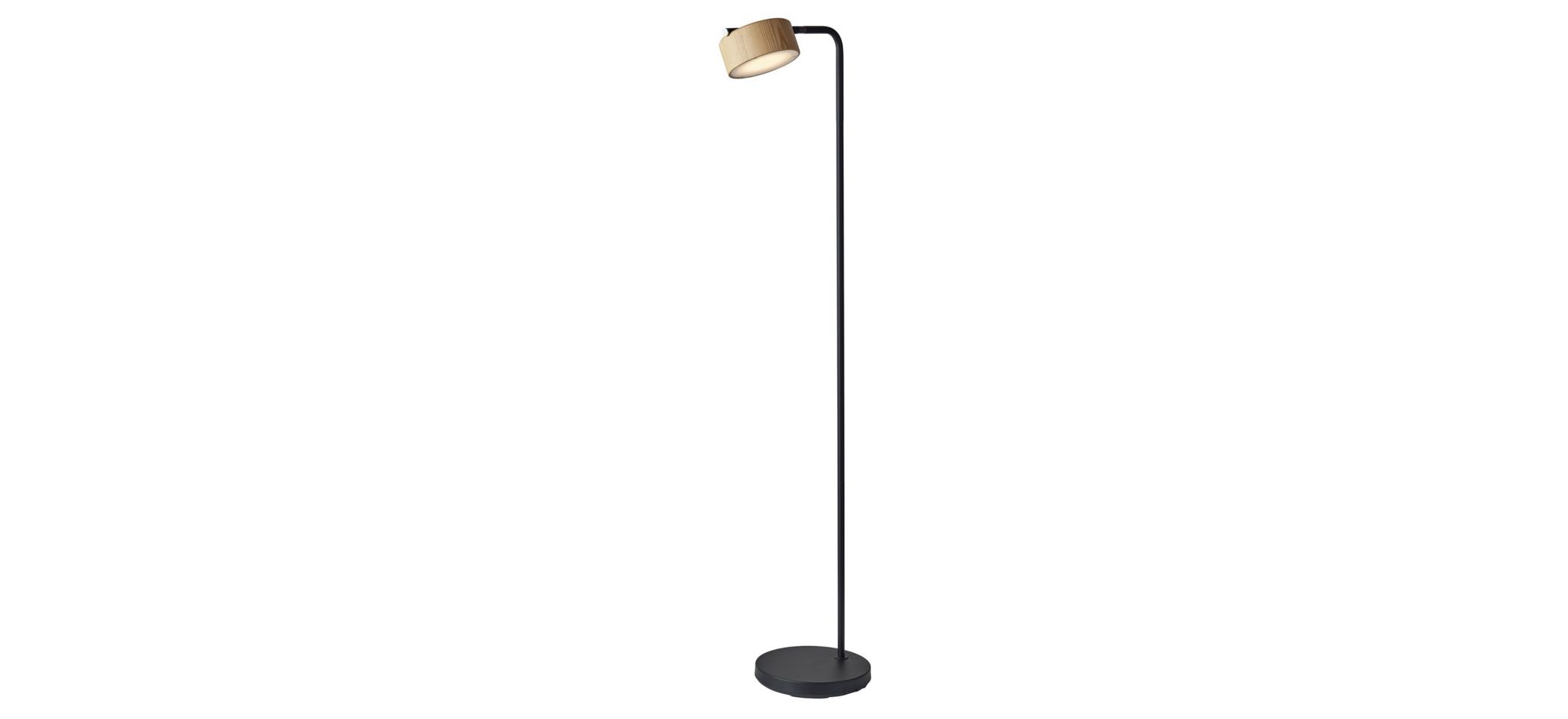 Roman LED Floor Lamp in Black by Adesso Inc