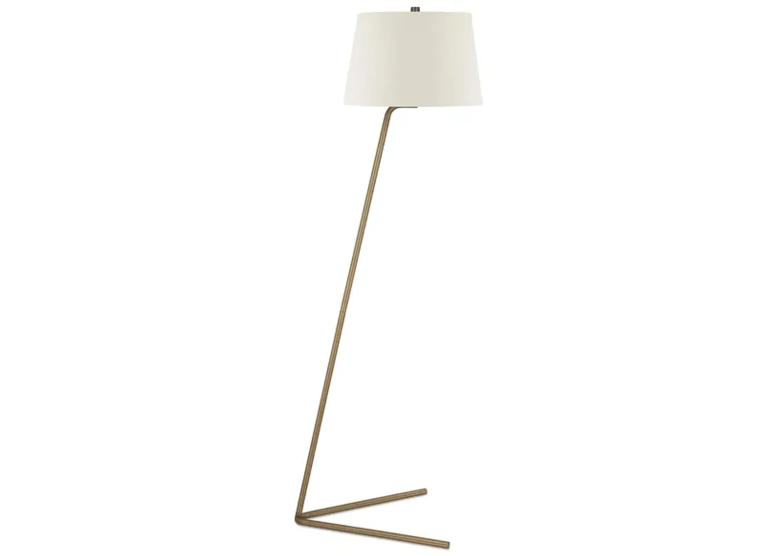 Ursa Tilted Floor Lamp in Brass by Hudson & Canal