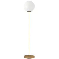 Klaudia Globe & Stem Floor Lamp in Brass by Hudson & Canal