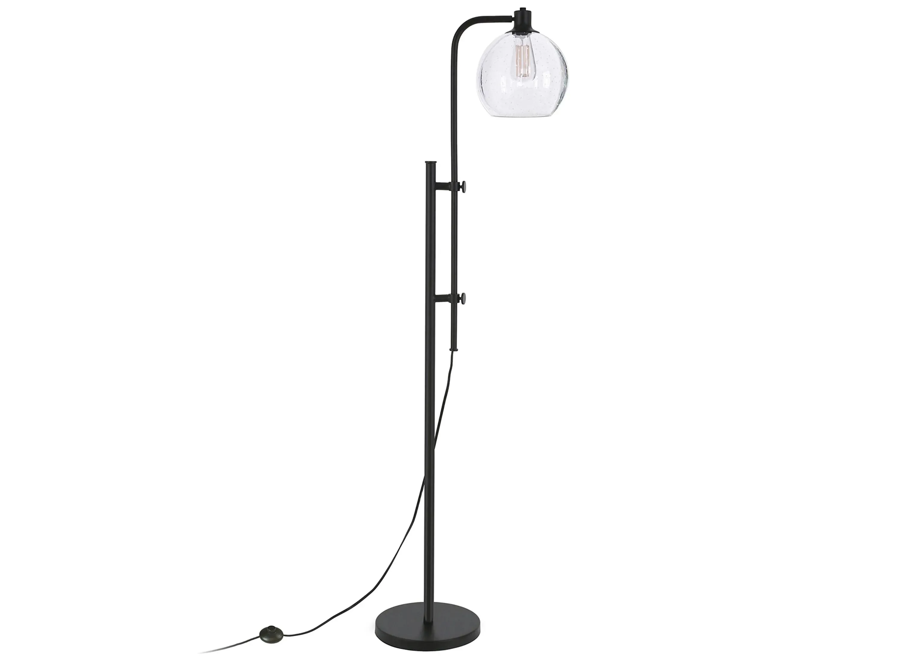 Torres Height-Adjustable Floor Lamp in Blackened Bronze by Hudson & Canal