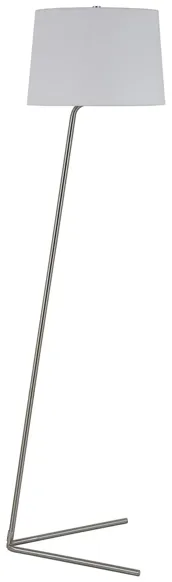 Ursa Tilted Floor Lamp in Brushed Nickel by Hudson & Canal